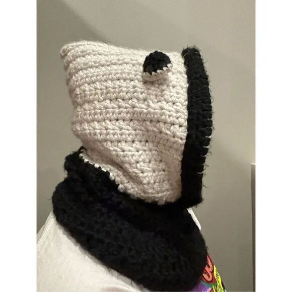 No Brand Accessories - Handmade adult crocheted panda hat